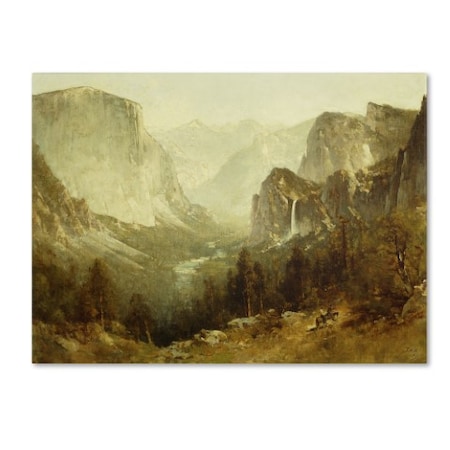 Thomas Hill 'Hunting In Yosemite 1890' Canvas Art,14x19